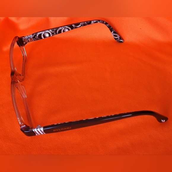Bvlgari 4051-B eyeglass frames - transparent front, jeweled sides - Picture 8 of 11